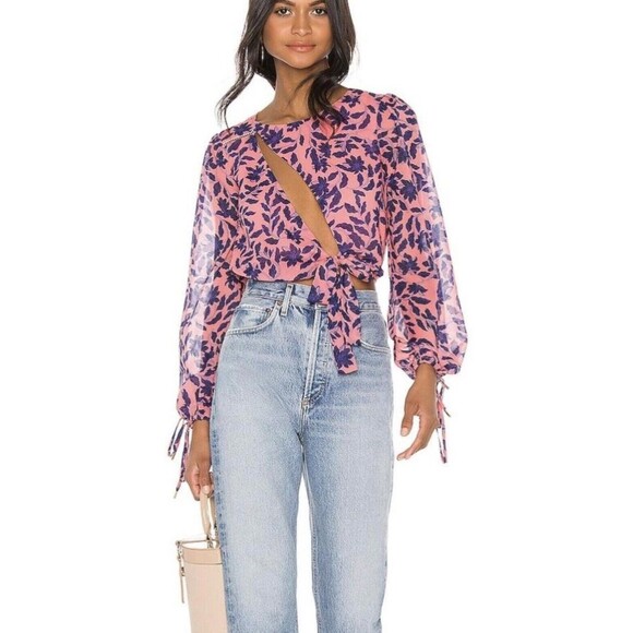 House of Harlow Women's multi Blouse Size XSmall womens - Picture 12 of 13